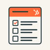 Minimal flat icon representing a onetime HubSpot project showing a single completed checklist card with a HubSpotstyle UI clean SaaS illustration oran