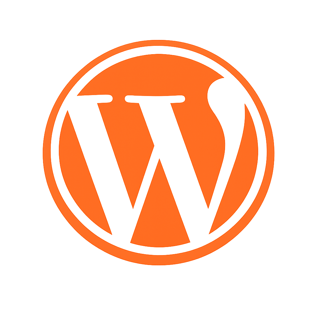 WordPress Icon in Orange